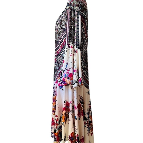 UMGEE WOMEN’S CUTE AND COLORFUL, FLOWY FLORAL OPEN KIMONO SIZE MEDIUM - Picture 2 of 9